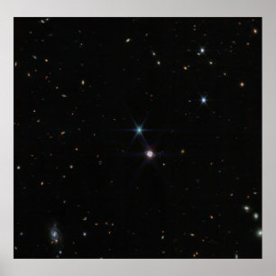 Poster Campo alargado do Planeta Netuno em James Webb