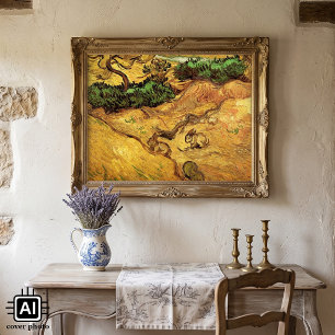 Pôster Campo com dois coelhos por Vincent van Gogh