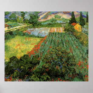 Pôster Campo com Papoulas por Vincent van Gogh