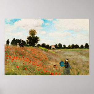 Pôster Campo das papoilas, 1886