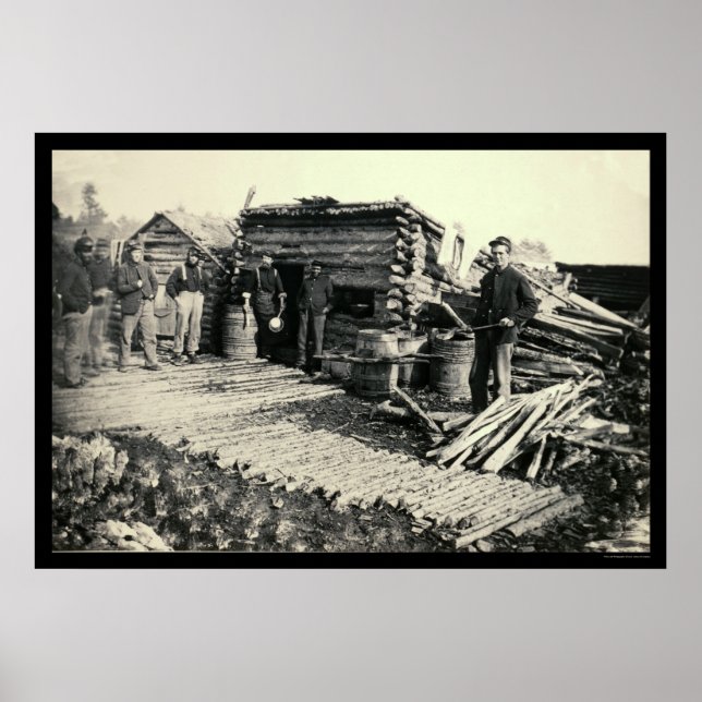 Poster Campo de artilharia 6 N.Y. na estação Brandy, VA 1 (Frente)