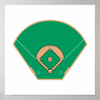 Poster Campo de beisebol