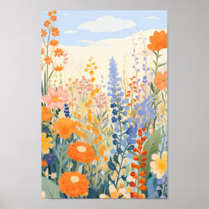 Poster Campo de Flor de Corte