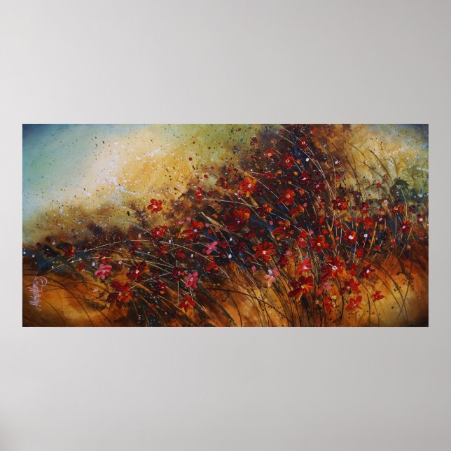 Pôster Campo de flores c512 (Frente)