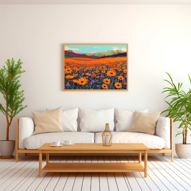 Poster Campo de Flores Silvestres de Namaqualand (Criador carregado)