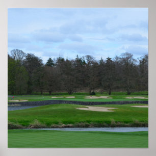 Pôster Campo de golfe desafiante