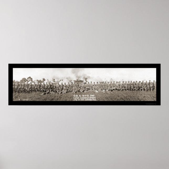 Pôster Campo De Infância Cantão OH Foto 1917 (Frente)