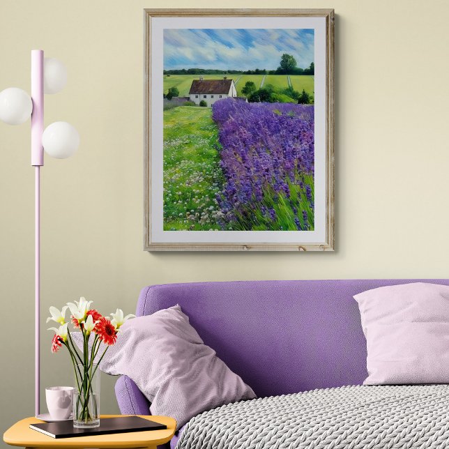 Pôster Campo de lavanda serenidade (Criador carregado)