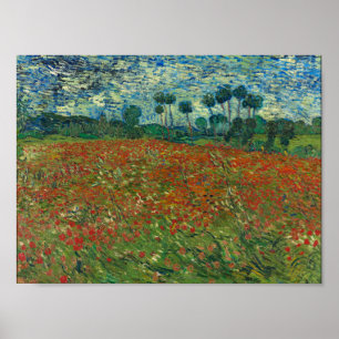 Poster Campo de papoula de Vincent van Gogh Fine Art