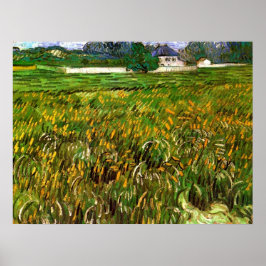 Pôster Campo de trigo em Auvers por Vincent van Gogh