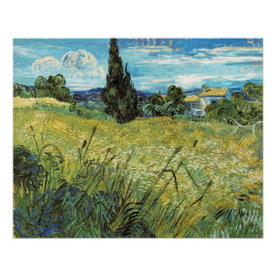 Pôster Campo de trigo verde Vincent van Gogh