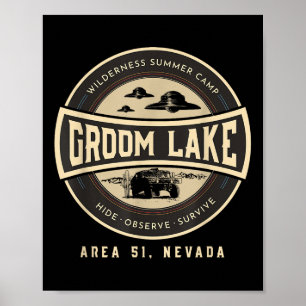Poster Campo de Wilderness Groom Lake Summer - Zona Engra