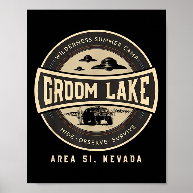 Poster Campo de Wilderness Groom Lake Summer - Zona Engra (Frente)
