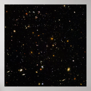 Poster Campo do espaço ultra profundo de Hubble