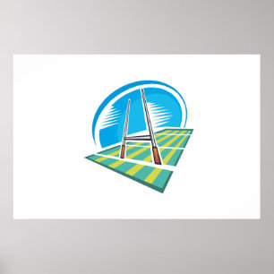 Poster Campo do rugby
