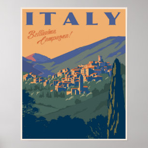 Poster Campo italiano bonito
