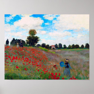 Poster Campo Poppy, Monet