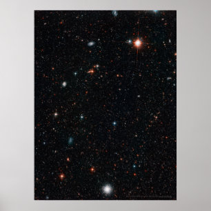 Poster Campo profundo 18x24 de Hubble (18x24)