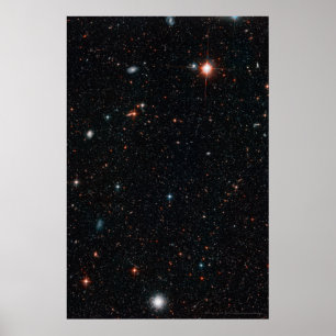 Poster Campo profundo 20x30 de Hubble (16x24)