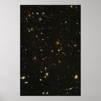 Poster campo profundo de hubble