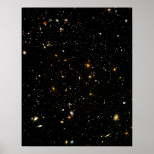 Pôster Campo profundo de Hubble