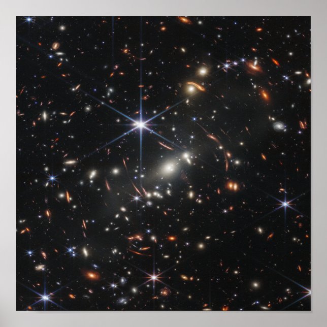Poster campo profundo James Webb Telescope (Frente)