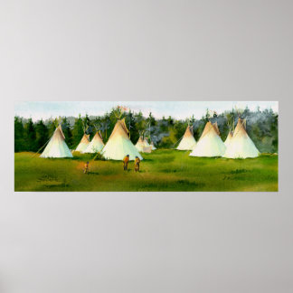 Poster CAMPO TIPI DO VERÃO por SHARON SHARPE