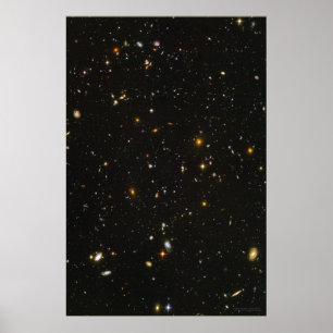 Poster Campo ultra profundo 20x30 de Hubble (20x30)