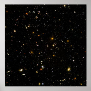 Pôster Campo ultra profundo de Hubble