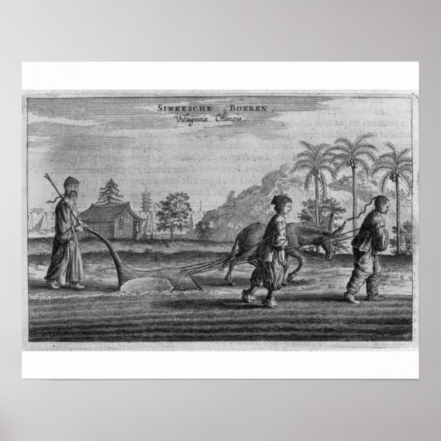 Poster Camponeses chineses, uma descrição geral de um ac (Frente)