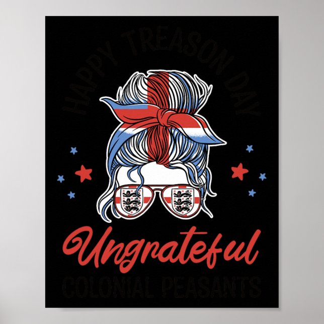 Poster Camponeses Coloniais Ingratos Dia da Traição 4º De (Frente)