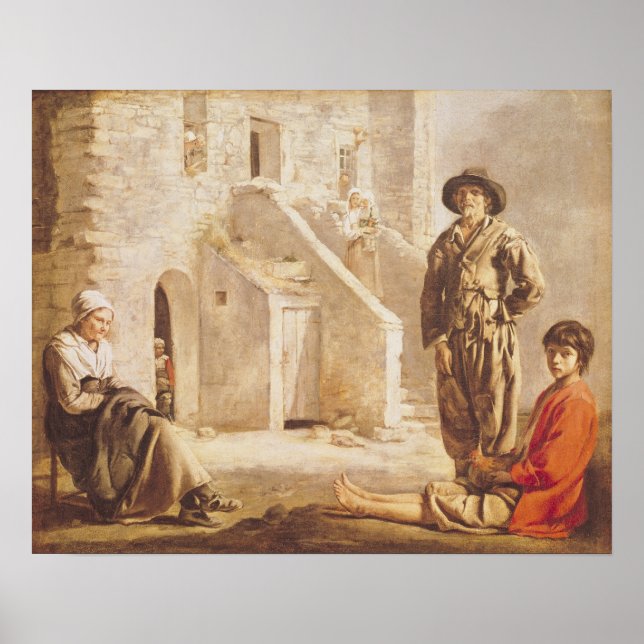 Pôster Camponeses perante a Assembleia, c.1641 (Frente)