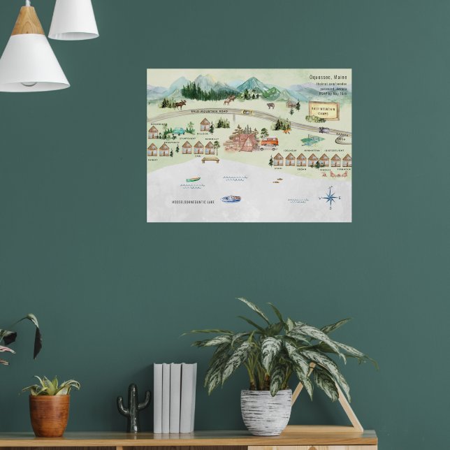 Poster Campos das Montanhas Baldes | Mapa inicial (Sala de Estar 1)