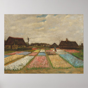 Poster Campos de Massa - Paisagem Flor Van Gogh