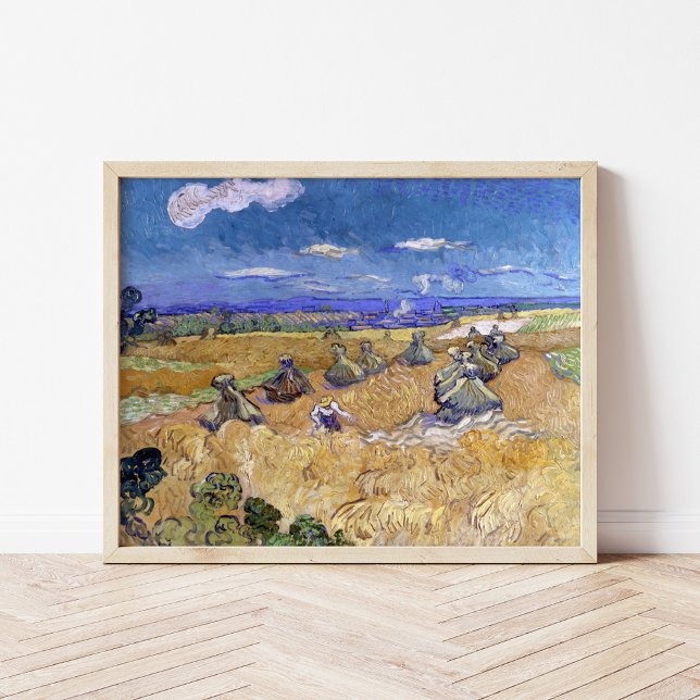 Poster Campos de Trigo com Ceifador | Vincent van Gogh (Criador carregado)