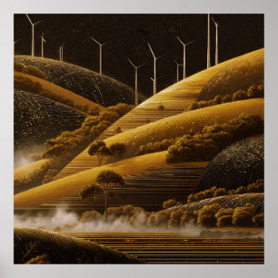 Poster Campos de vento e luz