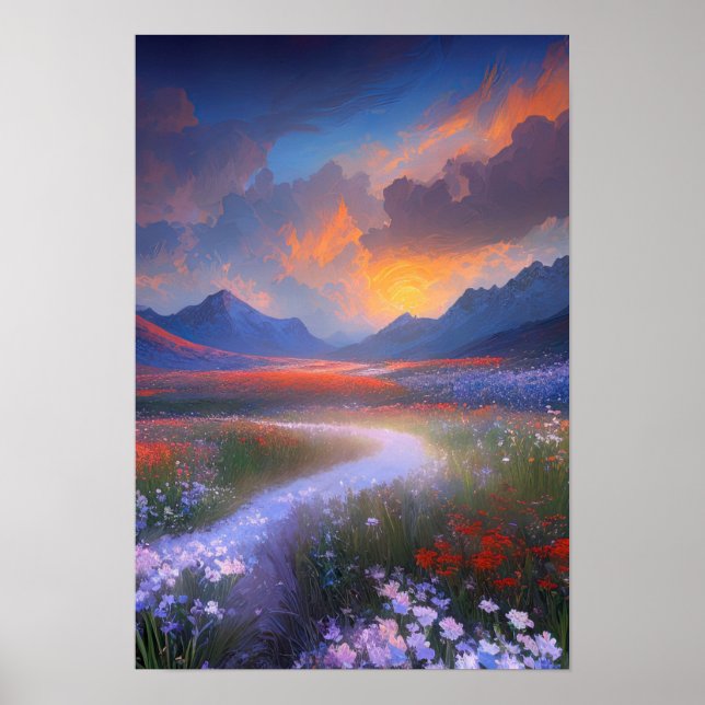 Poster Campos do Planador Radiante (Frente)