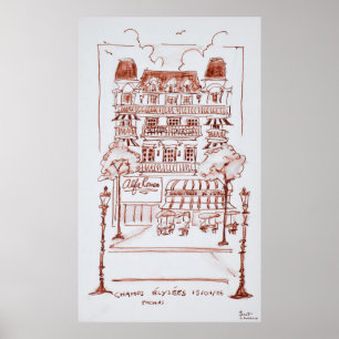 Pôster Campos Elísios   Paris, França
