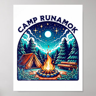 Poster Camps Runamok Musical Playing Tee For Youth Kids M