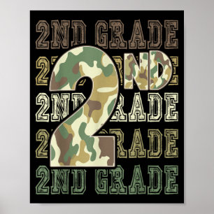 Poster Camuflagem 2ª série esquadrão primeiro dia de aula