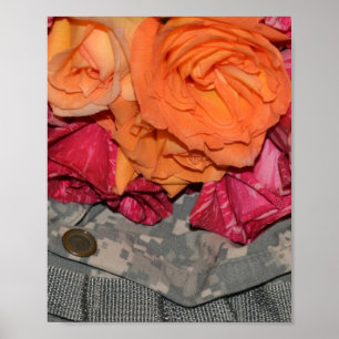 Pôster Camuflagem das tropas do uniforme militar da ACU