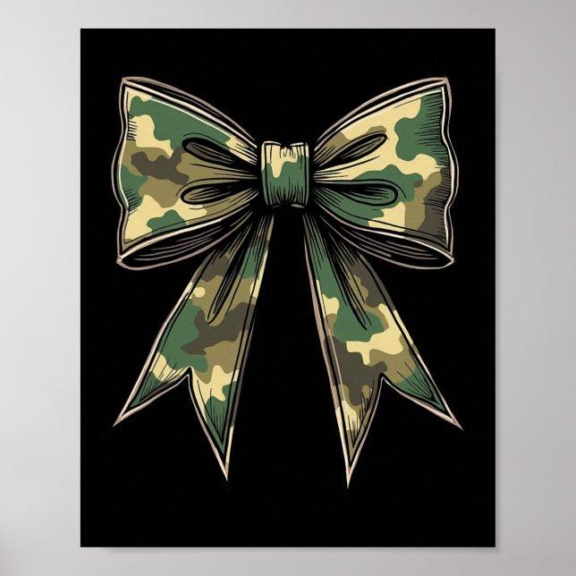 Poster Camuflagem de caça ao Arco Camo Coquette Hunt Duck (Frente)