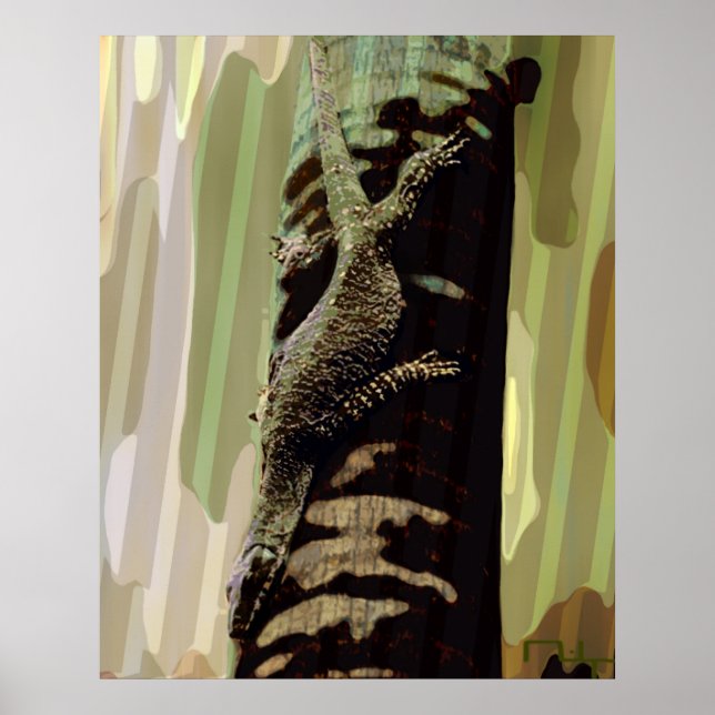 Pôster Camuflagem de Lizard (Frente)