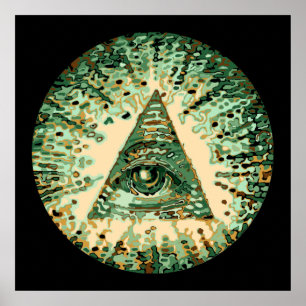 Pôster Camuflagem legal e original Illuminati