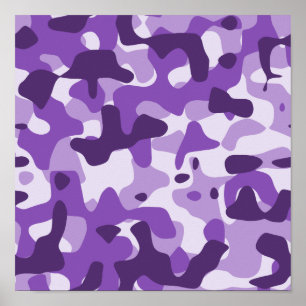 Pôster Camuflagem Roxa