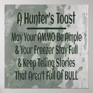 Poster Camuflagem Verde Engraçada pelo Fosso de Hunter