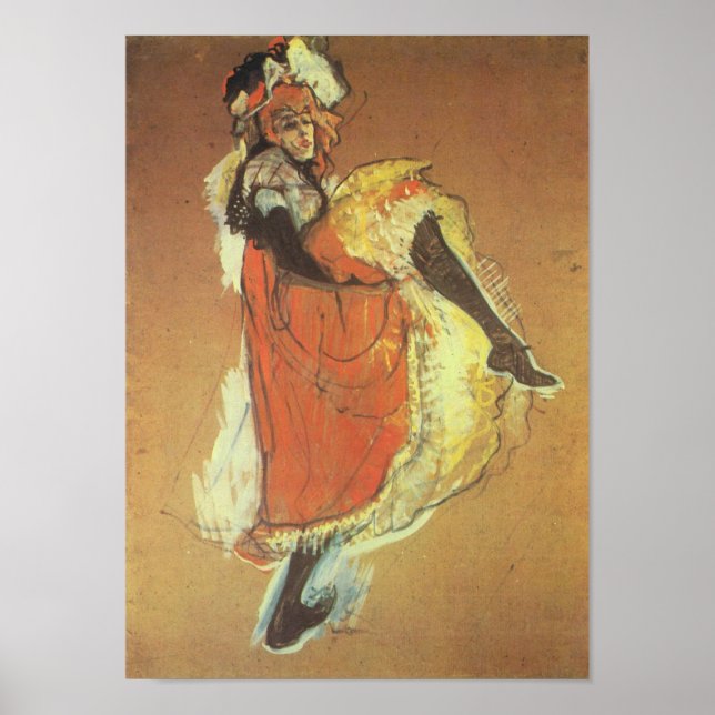 Poster Can Can by Toulouse-Lautrec (Frente)