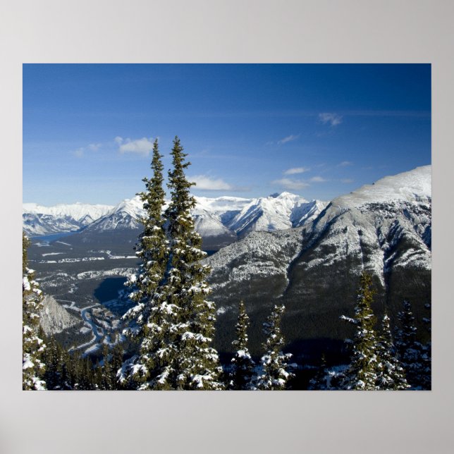 Pôster Canadá, Alberta, Banff. Vistas do Vale Bow (Frente)