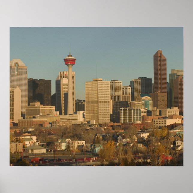 Pôster Canadá, Alberta, Calgary: City Skyline, 2 (Frente)