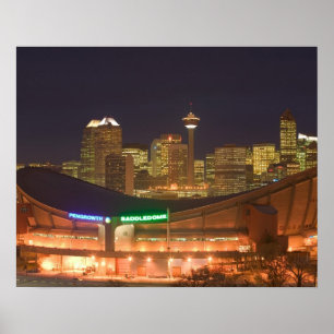Poster Canadá, Alberta, Calgary: Skyline da Cidade de